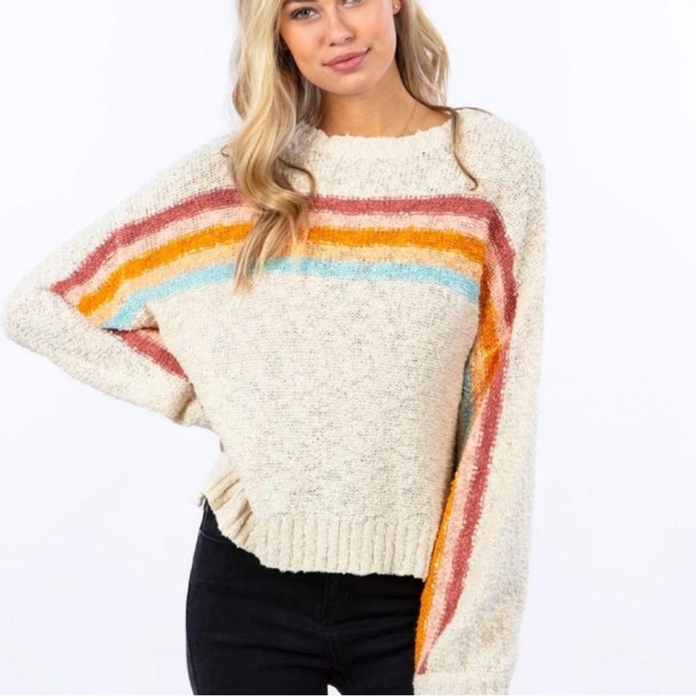Rip curl rainbow sweater Small